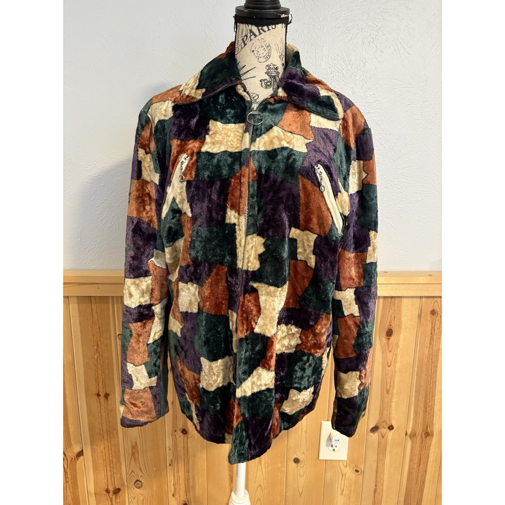 Vintage 1960s Cross‎ Country Togs Patchwork Velvet Jacket Rare